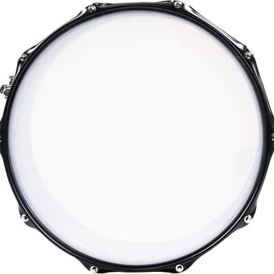 Snare Drum Set Student Steel Shell 14 X 5.5 Inches with 10 Lugs, Includes Drum Key, Drumsticks and Strap, Black Nickel image 3