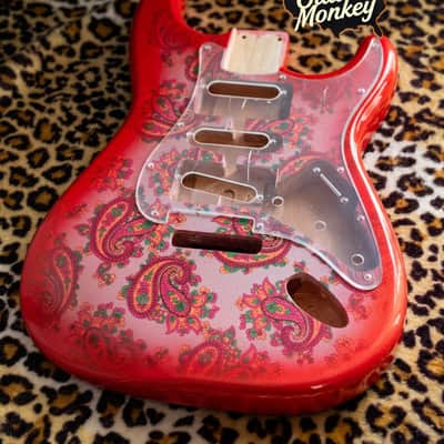 Guitar Monkey Stratocaster 2025 - Black Paisley image 2