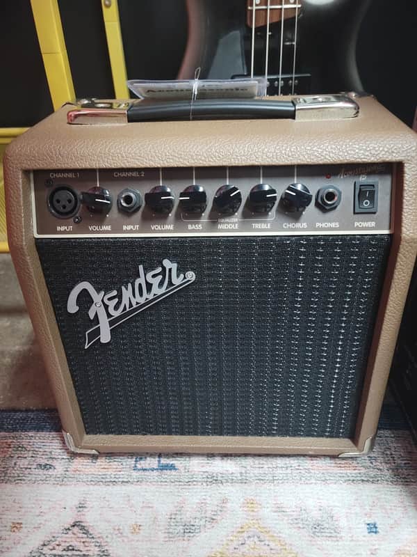 Fender Acoustasonic 15 2-Channel 15-Watt 1x6" Acoustic Guitar Amp - Brown image 1