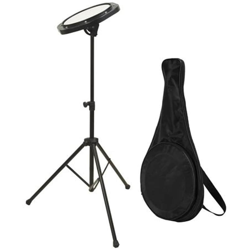 On Stage DFP5500 Drum Practice Pad w Stand and Bag image 1