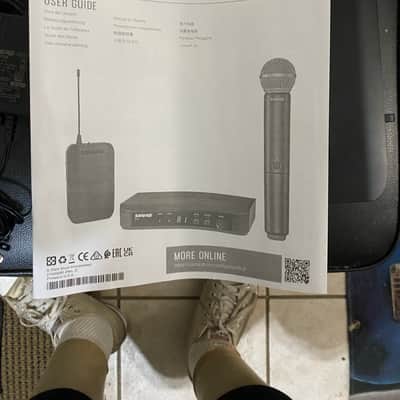 Shure BLX14 Wireless Guitar Sysytem Band H10(542-572) 2025 - Black image 8