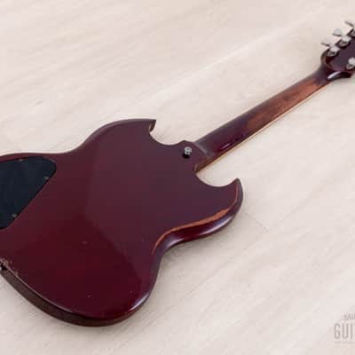 1976 Gibson SG Standard Vintage Guitar Wine Red w/ Tarback & Top, Chainsaw Case image 12