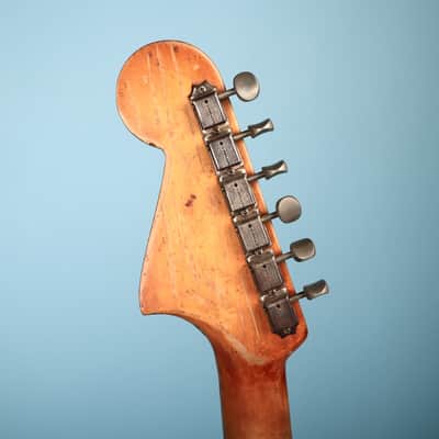1963 Vintage Fender Jaguar Black Relic Electric Guitar image 4