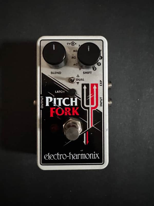 Electro-Harmonix Pitch Fork Polyphonic Pitch Shifter / Harmony Pedal 2014 - Present - Black / White / Red image 1