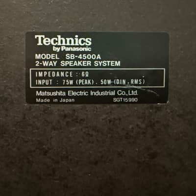 Technics SB4500A speakers in excellent condition - 1980's image 5