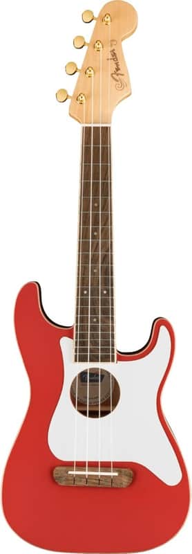 Fender Fullerton Strat Uke Fiesta Red - Concert Ukulele image 1