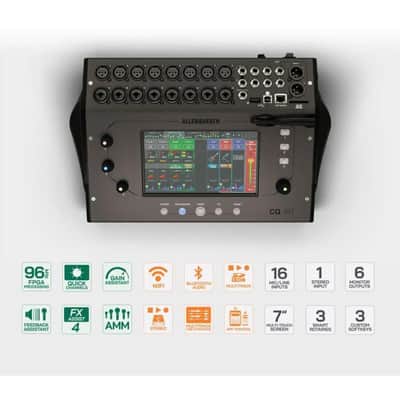 Allen & Heath CQ-18T 7-Inch Touchscreen Digital Desktop Mixer with Wi-Fi and Bluetooth Connectivity image 3