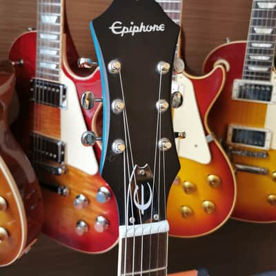 Epiphone Casino Worn 2021 Worn Blue Denim image 3