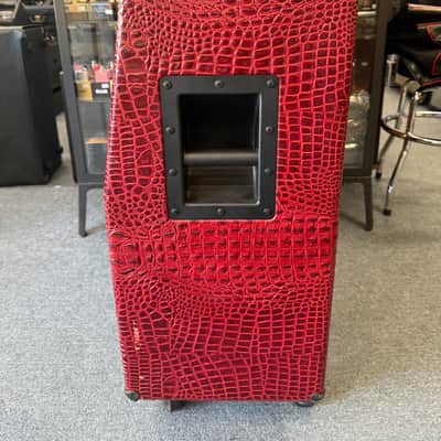 Mesa Boogie 4x12 4FB Oversized Recto Cabinet- Custom Red Crocodile Tolex 2007 - w/cover + casters image 9