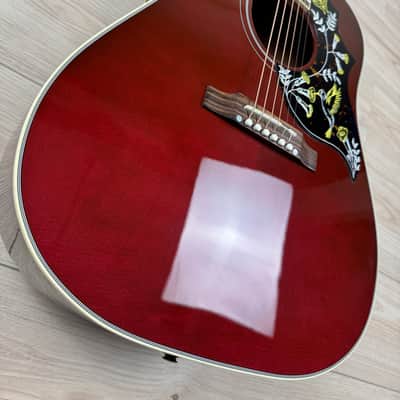 Gibson Acoustic Hummingbird Standard Acoustic-electric Guitar - Wine Red image 3