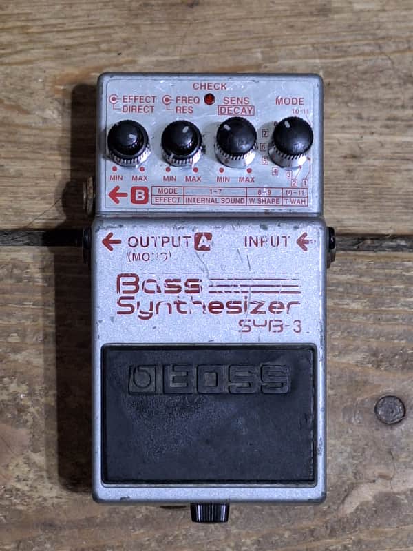 Boss SYB-3 Bass Synthesizer (Pink Label) 1996 - 2001 - Silver image 1