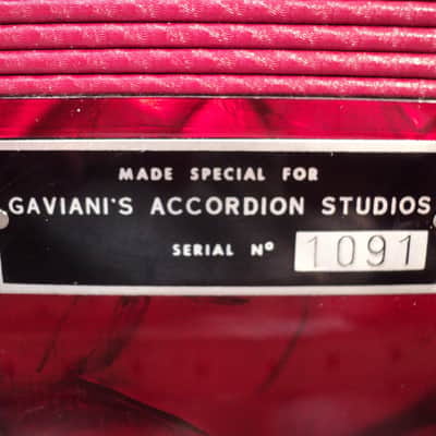Vintage Borsini Bros. Gaviani Special Italian Accordion w/ Case image 8