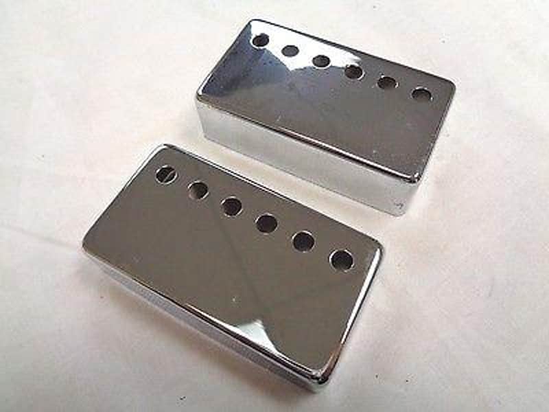 Chrome Pickup Covers for Electric Guitar 52mm image 1