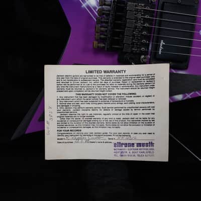 Jackson USA Custom Shop RR1 Rhoads Custom Student Model Purple With Music Notes Graphic 1988 w/OHSC image 12