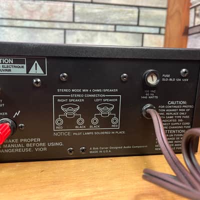 Carver TFM-55 Stereo Power Amplifier - Recent Service! image 12