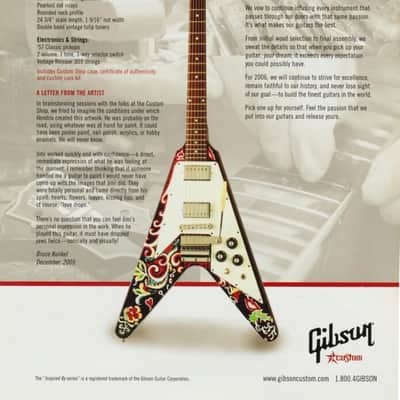 Gibson Custom Shop "Inspired By" Jimi Hendrix Psychedelic Flying V 2006 - Psychedelic Black image 13