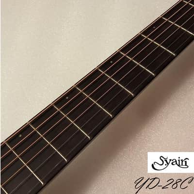 S.Yairi YD-28C all Solid Sitka Spruce & Rosewood Dreadnought Cutaway acoustic guitar image 8