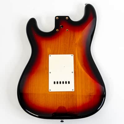 3-Tone Sunburst Stratocaster Body w/ Massive Route For Any Pickup Combo image 4