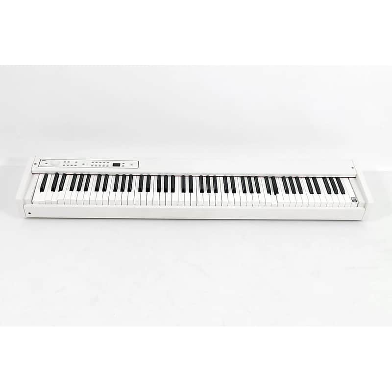Korg D1 Slimline 88-Note Weighted Digital Stage Piano - White image 1