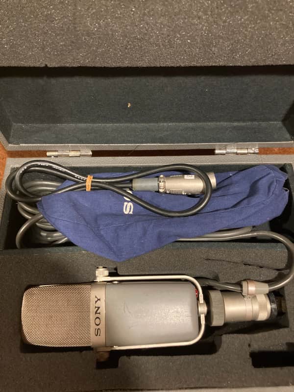 Sony C-38B Condenser Microphone 1970s - 1980s - Blue image 1