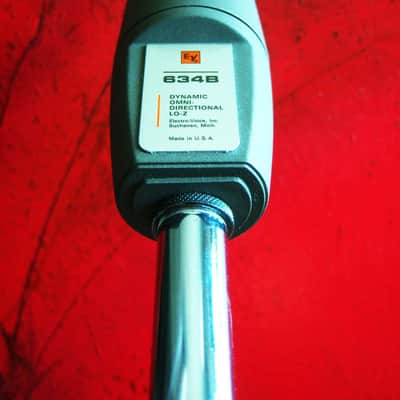 Vintage 1980's Electro-Voice 634B / 641 / 634BSR / 638 Omnidirectional Dynamic Microphone Hi Z w accessories HAM radio image 8