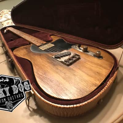 Lucky Dog Televangelist Custom relic aged telecaster tele guitar + gatorskin embossed teardrop case image 3
