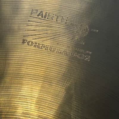 Paiste Paiste Formula 602 18" China Type Seven Sound Set No. 6 (1973) - 1500g 1973 image 6