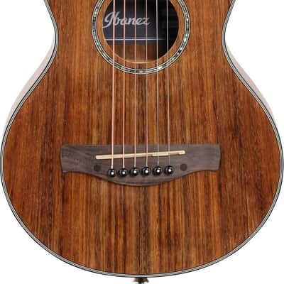 Ibanez EWP14 EWP Series Piccolo Acoustic Guitar, Open Pore Natural w/ Tuner and Stand image 3