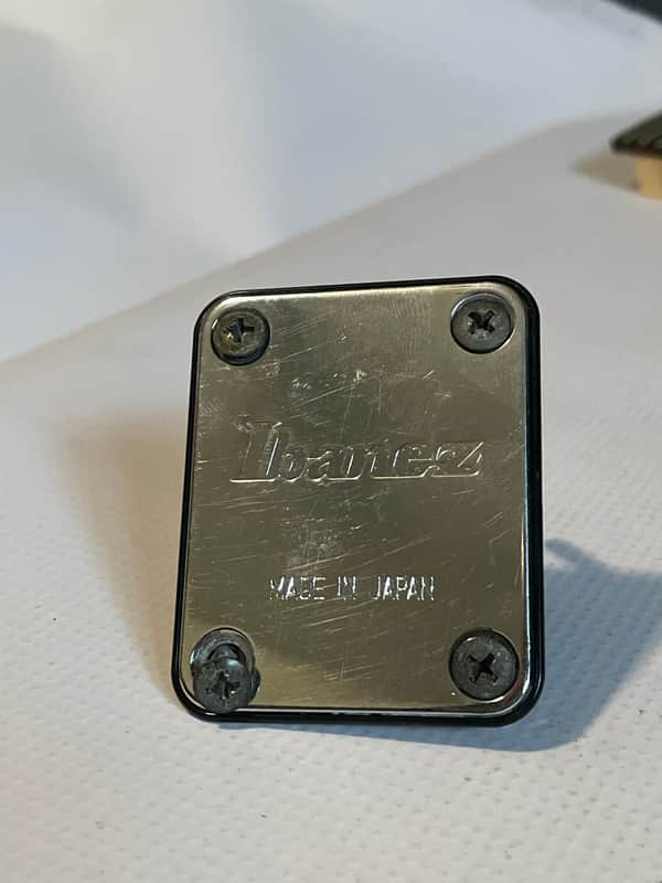 1980's Made in Japan Ibanez Roadstar II RG Series Guitar Chrome Neckplate Neck Plate image 1