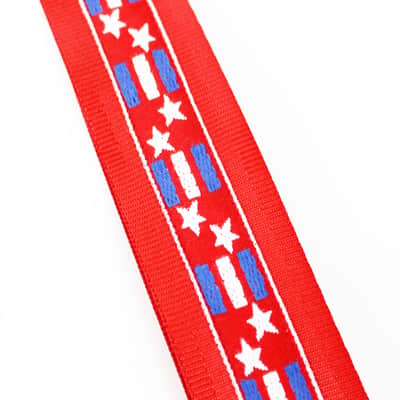 Souldier "Stars & Bars" Blue & White Pattern 2" Guitar Strap image 4