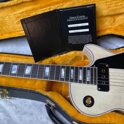 NEW ! Gibson Custom Shop Historic '54 Les Paul Custom Reissue Dealer Select - P-90's Staple Pick-Up - TV White - VOS - Authorized Dealer - Only 8.9 lbs - G07004 image 12