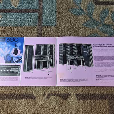 Vintage Circa 1971 Kustom Public Address Systems Catalog! Rare, Original Case Candy, Paperwork! image 4