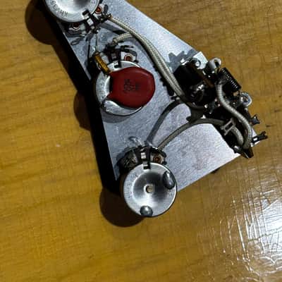 1961 1962 1963 CTS Crater Bottom Back 250k pots potentiometers audio taper split shaft .1 50v capacitor Centralab CRL 1454 1452 image 9
