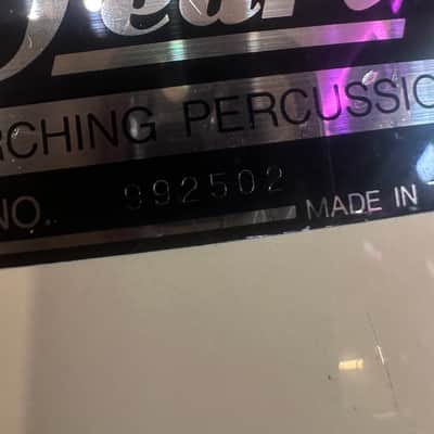 Pearl Marching Percussion 13.5x12 Marching Snare Drum White w/ Sling - Made in Taiwan image 12