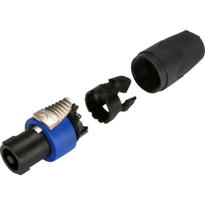 Neutrik - NL4FX - Locking Four-Pole High-Load Speakon Connector- Grey image 2