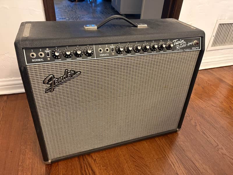 Fender '65 Twin Reverb Reissue 85-Watt 2x12" Guitar Combo 1991 - Present - Black image 1
