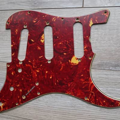 62 Fender Stratocaster celluloid tortoise pickguard AVRI USA 1960 thru 1962 strat guard image 1