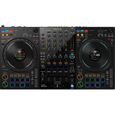 Pioneer DJ DDJ-FLX10 4-Deck DJ Controller with Headliner HL10013 All-Black Rolling Flight Case image 4