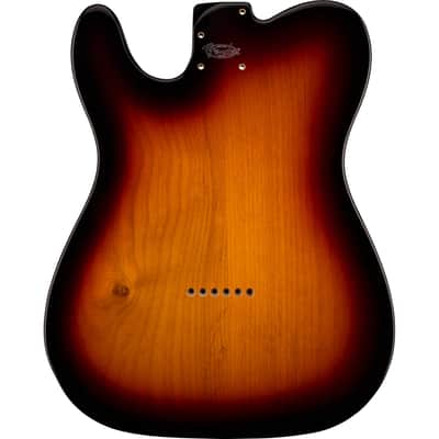 Genuine Fender Deluxe Series Telecaster SSH Alder Body Modern Bridge Mount, 3-Color Sunburst image 3
