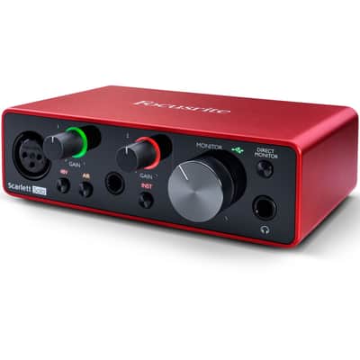 Focusrite Scarlett Solo 4rd Gen USB Audio Interface Bundle Mic Stand + Pop Filter + XLR Cable image 5