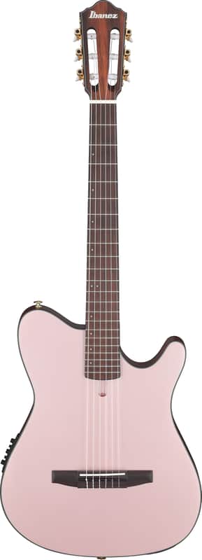Ibanez FRH10NRGF - Rose Gold Metallic Flat - Thinline Nylon String Acoustic Electric Guitar image 1
