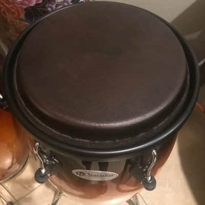 New Latin Percussion M846S-VSB Matador Series Custom Accent 11/11.75/12.5 Conga Set and Bongos  with Stand, Black Hardware 2010s - Vintage Sunburst image 3