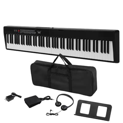 🎹Portable 88 Key Foldable Electric Piano / Keyboard MIDI, USB, Soft Case / Gig Bag, Microphone, & Sustain Pedal!🎹 image 8