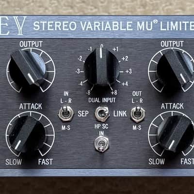 Variable MU Stereo Tube Compressor Limiter with High-Pass, M-S and T-Bar Options image 1