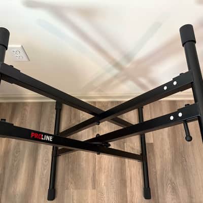 ProLine PL4KD Double Braced Keyboard Stand In Mint Condition Brand New From Guitar Center Never Used Great Keyboard Stand image 4