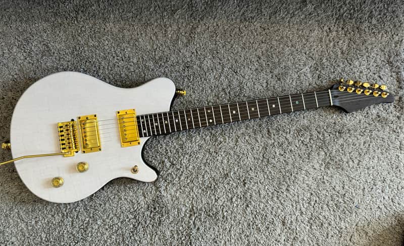 Oldmusic Golden C’mores Electric Guitar Electric Guitar Boutique Unique exclusive Metal machine Custom shop Wenge neck image 1