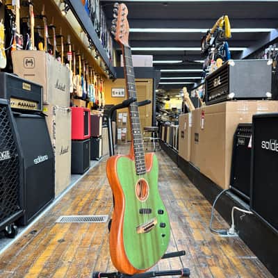 Fender American Acoustasonic Telecaster Guitar 2020 Surf Green w/Padded Gig Bag image 5
