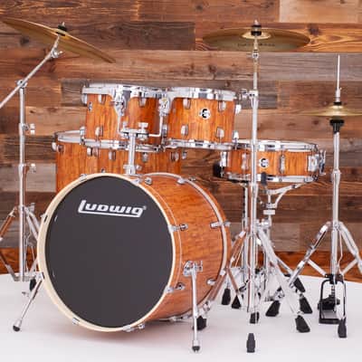 LUDWIG ELEMENT EVOLUTION 6 PIECE DRUM KIT, WITH STANDS AND ISTANBUL CYMBALS, CHERRY image 7