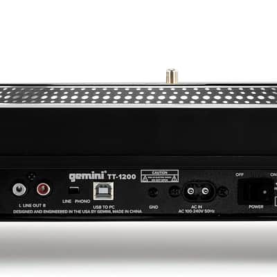 GEMINI TT 1200 - Giradischi per DJ Belt Drive con Porta USB image 4