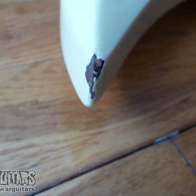 Vintage B.C. Rich Mockingbird Bass Neckthrough MIJ 1985 Aged White image 15